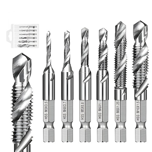 Gewindebohrer set teilig - set, 6-teilig